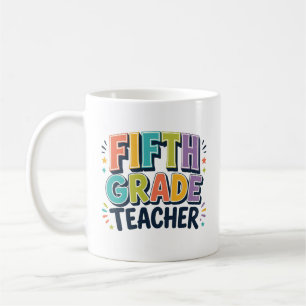 Lehrerdankgeschenk für die fünfte Klasse Kaffeetasse