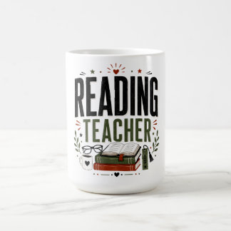 Lehrerdesign für Leser Vintage-Buchliebhaber Kaffeetasse