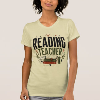 Lehrerdesign für Leser Vintage-Buchliebhaber T-Shirt
