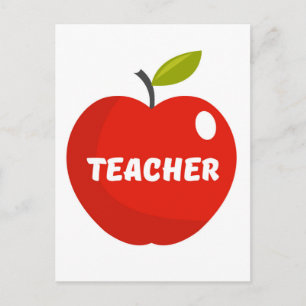 Lehrerer Apfel Postkarte