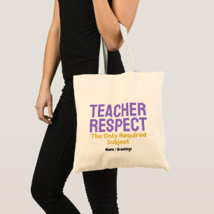Lehrererrespekt Das einzige erforderliche Fach Bil Tragetasche
