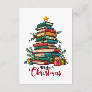 Lehrergeschenk Alles gebucht für Weihnachten Begleitkarte