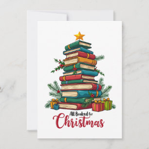 Lehrergeschenk Alles gebucht für Weihnachten Mitteilungskarte