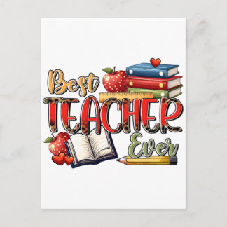 Lehrergeschenk | Bester Lehrer überhaupt Einladungspostkarte