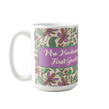 Lehrergeschenk Cottage Garden Blumenmuster