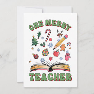 Lehrergeschenk Ein fröhlicher Lehrer Mitteilungskarte