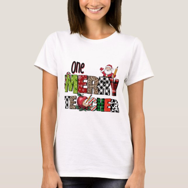 Lehrergeschenk | Ein fröhlicher Lehrer T-Shirt (Vorderseite)