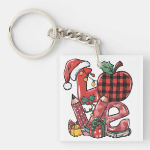 Lehrergeschenk   Frohe Weihnachten Liebe Schlüsselanhänger