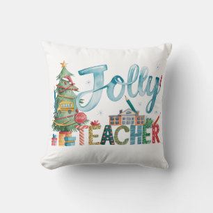 Lehrergeschenk   Frohe Weihnachten Lustiger Lehrer Kissen