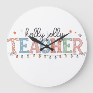 Lehrergeschenk Froher Lehrer Große Wanduhr