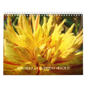 LEHRERGESCHENK-KALENDER Tägliche Helden Dahlien Kalender