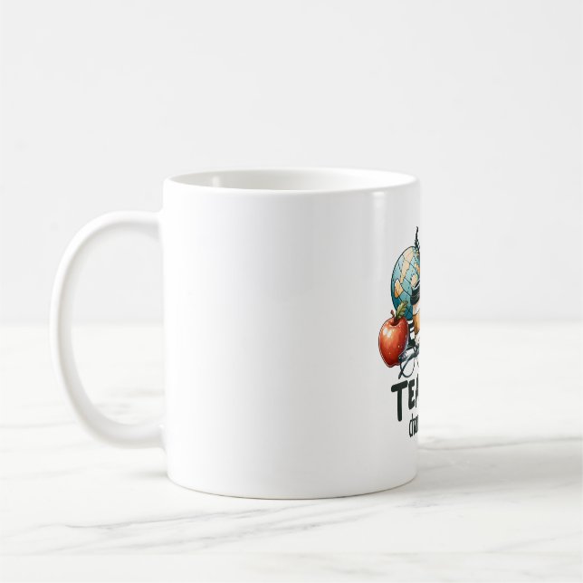 Lehrergeschenk | Lehrer verändern die Welt Kaffeetasse (Links)