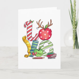 Lehrergeschenk Lieblings Bleistift Apfel Karte