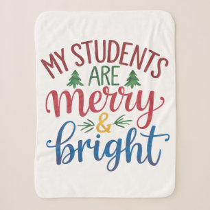 Lehrergeschenk Meine Schüler sind fröhlich und a Sherpadecke