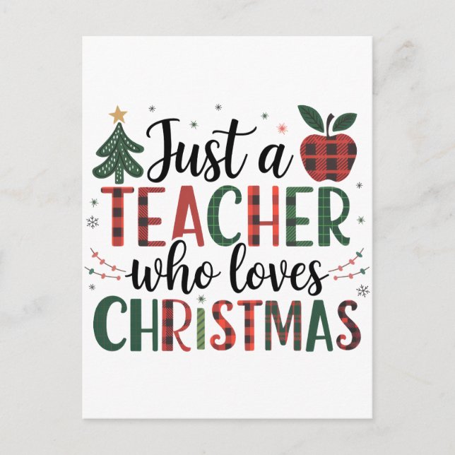 Lehrergeschenk | Nur ein Lehrer, der Weihnachten l (Vorderseite)