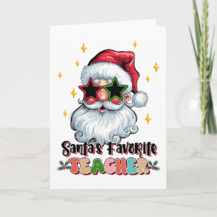 Lehrergeschenk   Santas Lieblingslehrer Karte