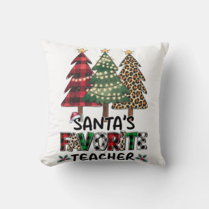 Lehrergeschenk Santas Lieblingslehrer Kissen