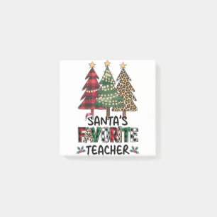 Lehrergeschenk   Santas Lieblingslehrer Post-it Klebezettel