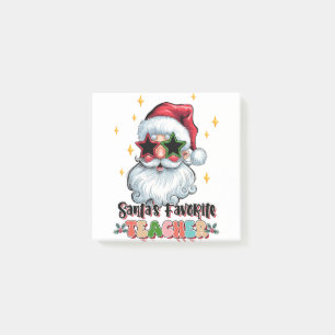 Lehrergeschenk   Santas Lieblingslehrer Post-it Klebezettel