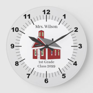 Lehrergeschenk Schulhaus Wall Clock Große Wanduhr