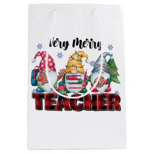 Lehrergeschenk Sehr fröhlicher Lehrer Mittlere Geschenktüte