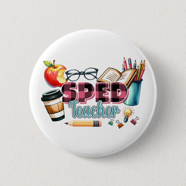 Lehrergeschenk | Sonderschullehrer Button (Vorderseite)