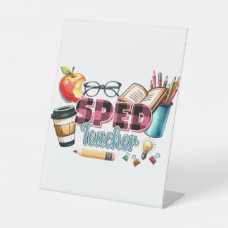 Lehrergeschenk | Sonderschullehrer Sockelschild