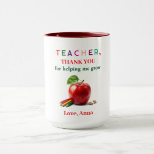 Lehrergeschenk Tasse – Dankeschön Nachricht