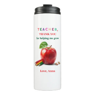 Lehrergeschenk – Thermotasse Dankeschön-Nachricht Thermosbecher