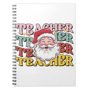 Lehrergeschenk Weihnachtsmann-Lehrer Notizblock