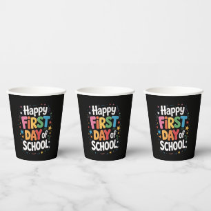 Lehrergeschenk zum Ersten Schultag  Pappbecher