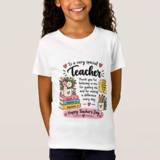 Lehrergeschenk zur Würdigung | Frohen Lehrertag  T-Shirt
