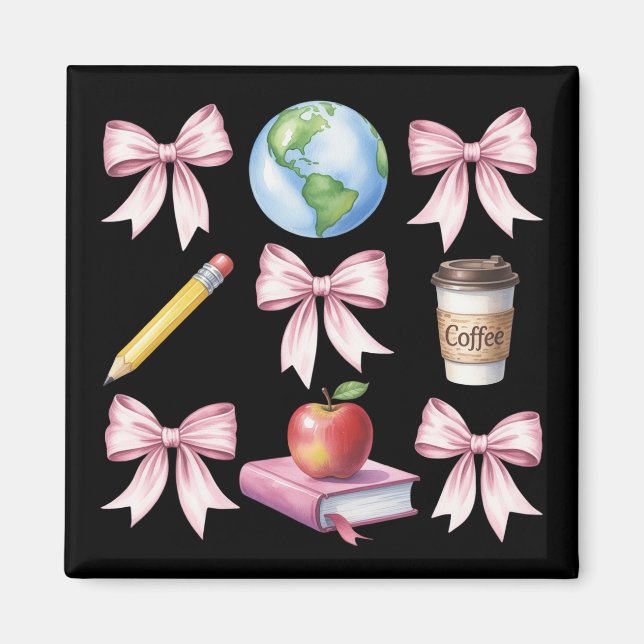 Lehrergeschenke Kaffee Bogen Süß Dankeschön Gesche Magnet (Vorne)