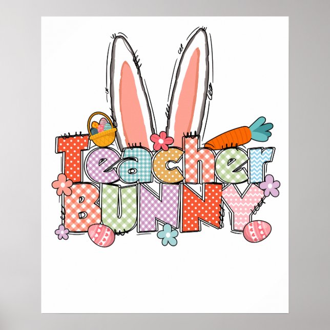 Lehrerhäschen, retro, vintage poster (Vorne)