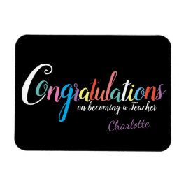 Lehrerin Abschluss Glückwunsch Geschenk Magnet