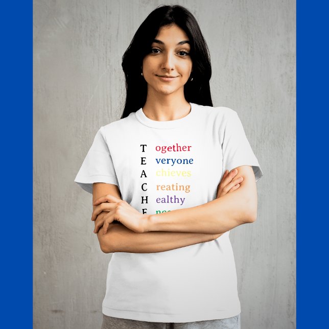 Lehrerin Akronym Spaß Lehrerin Wertschätzung T-Shirt (Von Creator hochgeladen)
