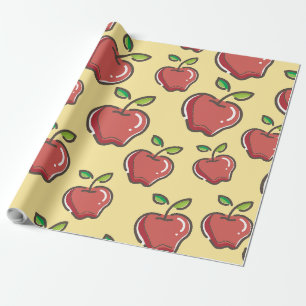 Lehrerin Apple Geschenkpapier