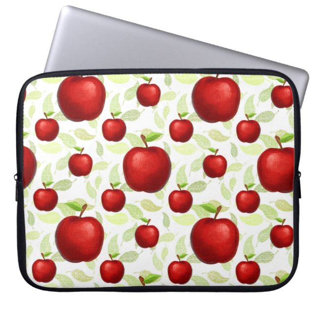 Lehrerin Apple Tree Patterns Preschool Art Teacher Laptopschutzhülle (Vorderseite)