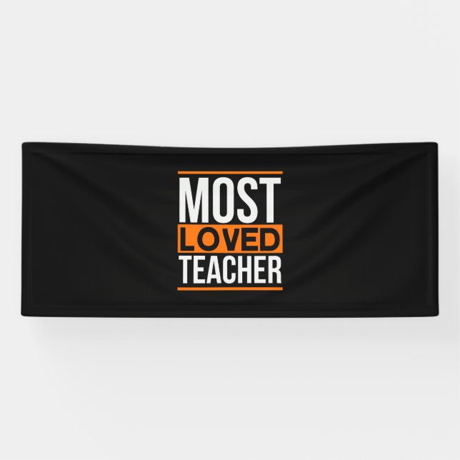 Lehrerin Art am liebsten Lehrer Banner (Horizontal)