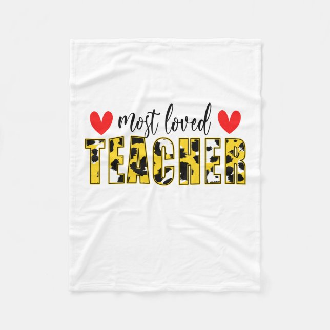 Lehrerin Art am liebsten Lehrer Fleecedecke (Vorderseite)