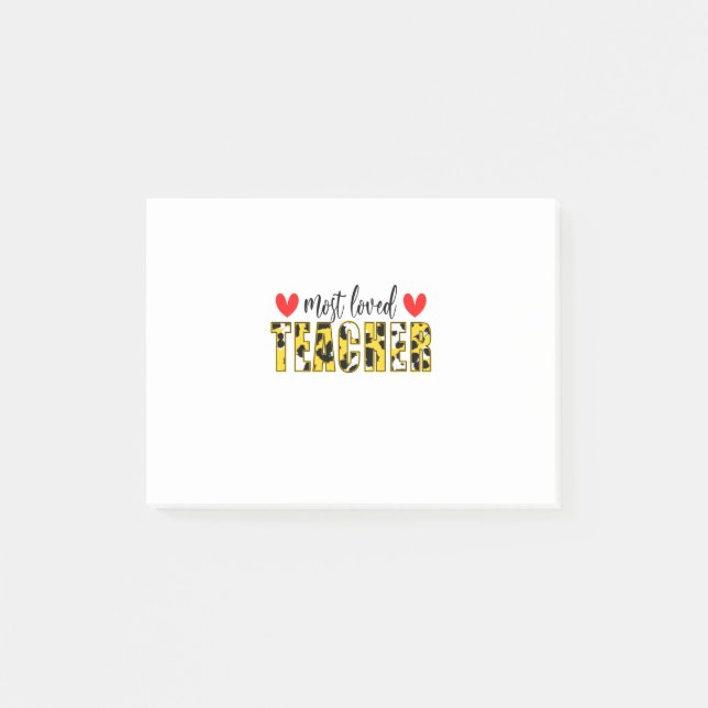 Lehrerin Art am liebsten Lehrer Post-it Klebezettel (Vorderseite)