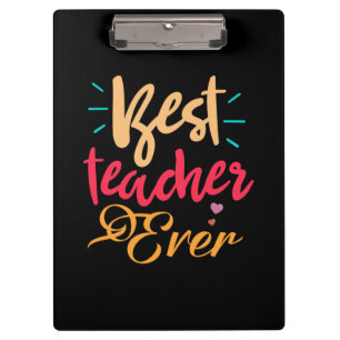 Lehrerin Art Beste Lehrerin je Klemmbrett