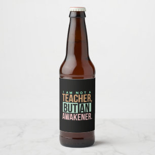 Lehrerin Art Lehrerin an Erwachener Bierflaschenetikett