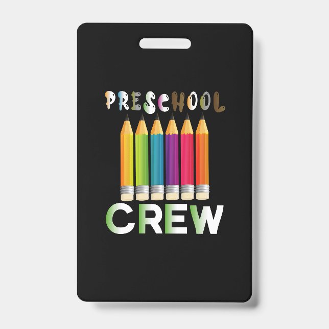 Lehrerin Art Preschool Crew Lehrerin Ausweis (Vorderseite)