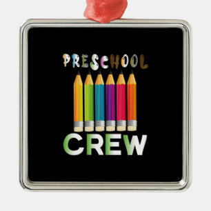 Lehrerin Art Preschool Crew Lehrerin Ornament Aus Metall