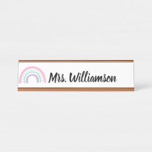 Lehrerin Beruflich Rainbow Schreibtischnamensplakette