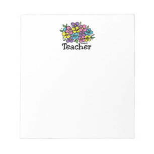 Lehrerin Blooms Notizblock