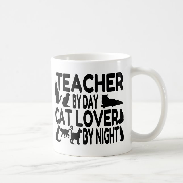 Lehrerin Cat Lover Tasse (Rechts)