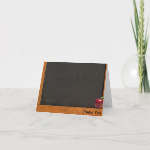 Lehrerin Chalkboard Dankeskarte