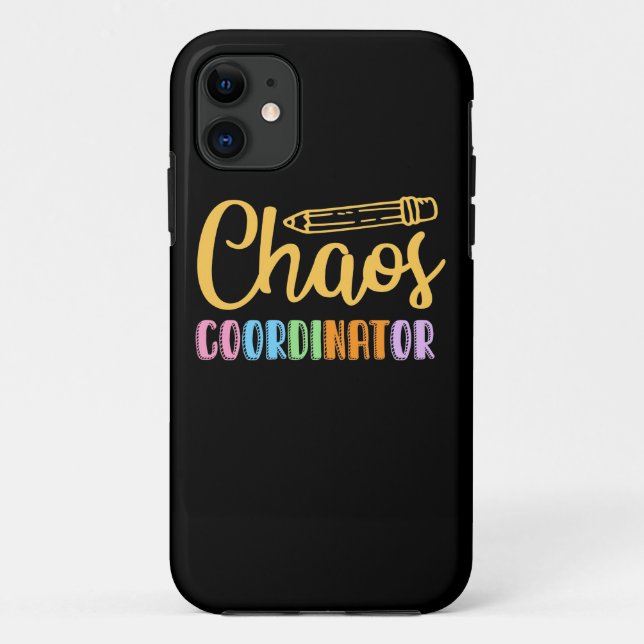 Lehrerin Chaos-Koordinator Case-Mate iPhone Hülle (Rückseite)